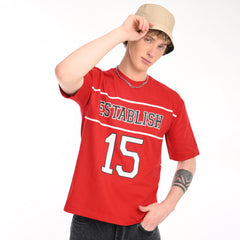 Varsity Oversized Printed T-Shirt