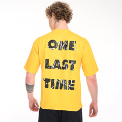 Morse Code 'One Last Time' Oversized T-Shirt