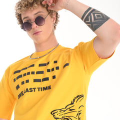 Morse Code 'One Last Time' Oversized T-Shirt