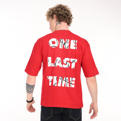 Morse Code 'One Last Time' Oversized T-Shirt