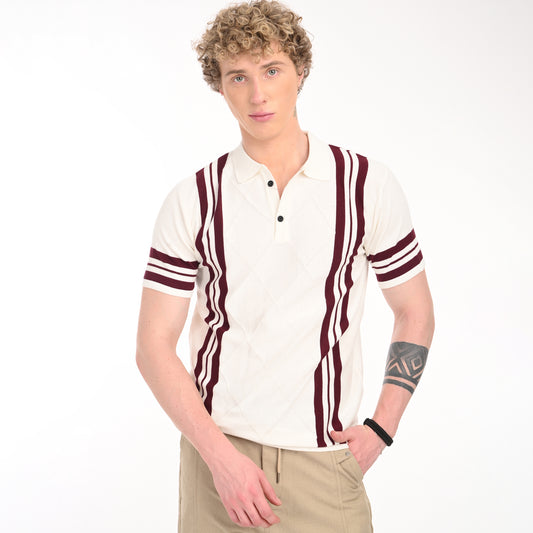 Old Money Stripe Knit T-Shirt