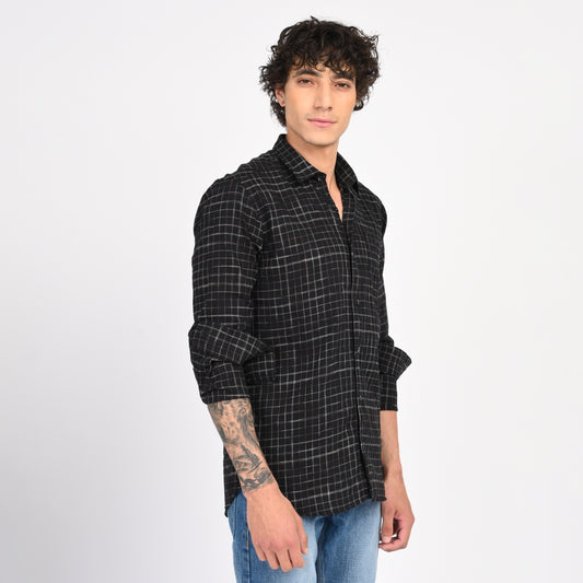 Linen Checkered Shirt