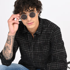 Linen Checkered Shirt