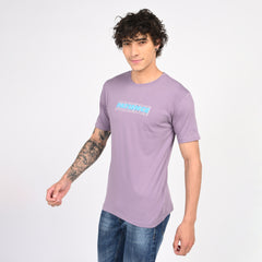 Purple Minimal Graphic T-Shirt