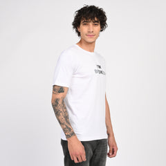 White "I'm Broken" Minimal Graphic T-Shirt