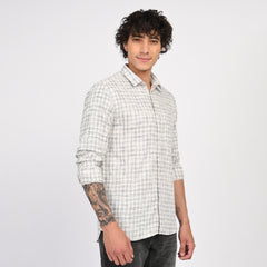 Linen Checkered Shirt