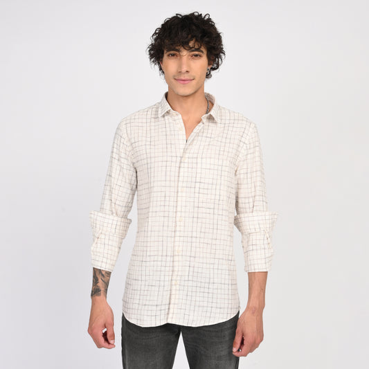 Linen Checkered Shirt