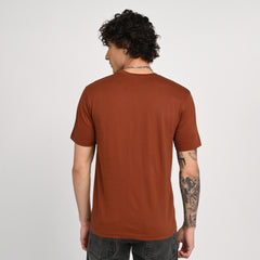 Brown Minimal Graphic T-Shirt