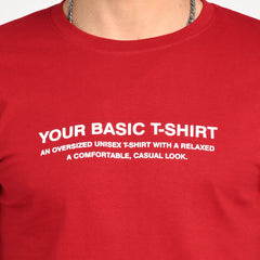 Red Minimal Graphic T-Shirt