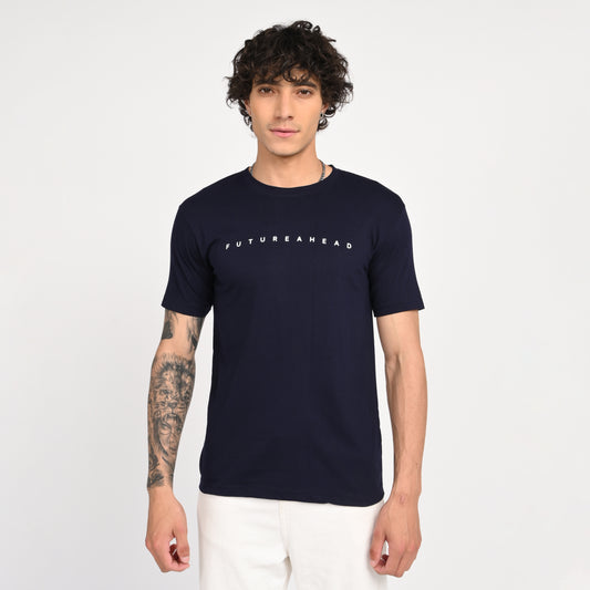 Navy Minimal Graphic T-Shirt