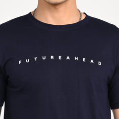 Navy Minimal Graphic T-Shirt