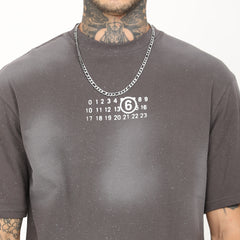Back Print Distressed Washed T-Shirt