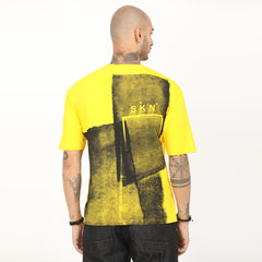 Distressed Print Oversized T-Shirt