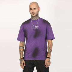 Back Print Distressed Washed T-Shirt