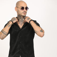 Corduroy Half Sleeve Shirt