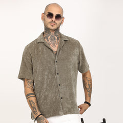 Corduroy Half Sleeve Shirt