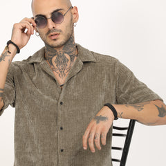 Corduroy Half Sleeve Shirt