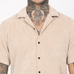 Corduroy Half Sleeve Shirt