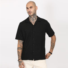 Casual Knitted Half Sleeve Shirt
