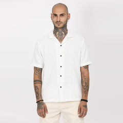 Casual Knitted Half Sleeve Shirt