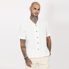 Casual Knitted Half Sleeve Shirt