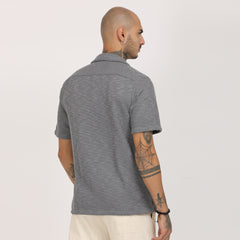 Casual Knitted Half Sleeve Shirt