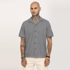 Casual Knitted Half Sleeve Shirt
