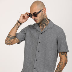Casual Knitted Half Sleeve Shirt