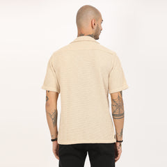Casual Knitted Half Sleeve Shirt