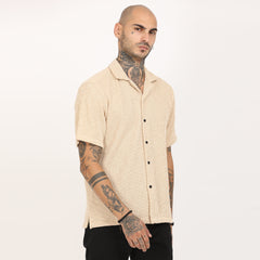 Casual Knitted Half Sleeve Shirt