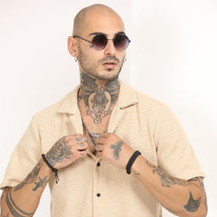 Casual Knitted Half Sleeve Shirt