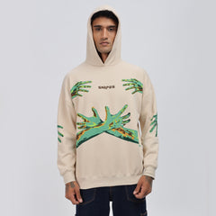 Oversized Puff Printed Hoodies