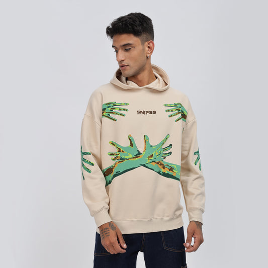 Oversized Puff Printed Hoodies