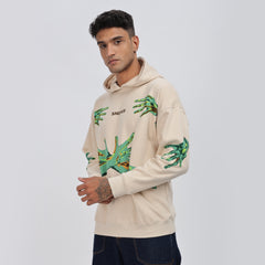 Oversized Puff Printed Hoodies