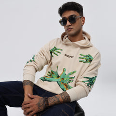 Oversized Puff Printed Hoodies