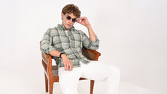 Casual Blush Tartan Shirt