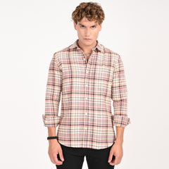 Casual Blush Tartan Shirt