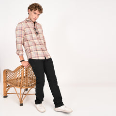 Casual Blush Tartan Shirt