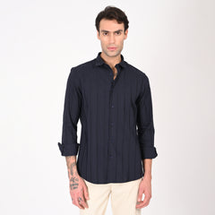 Classic Jacquard Stripe Shirt