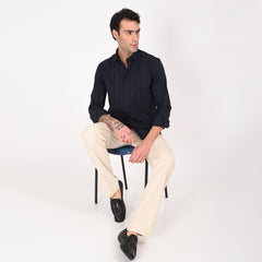 Classic Jacquard Stripe Shirt