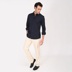 Classic Jacquard Stripe Shirt