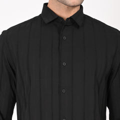 Classic Jacquard Stripe Shirt