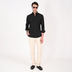 Classic Jacquard Stripe Shirt
