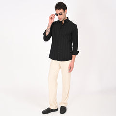 Classic Jacquard Stripe Shirt
