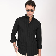 Classic Jacquard Stripe Shirt