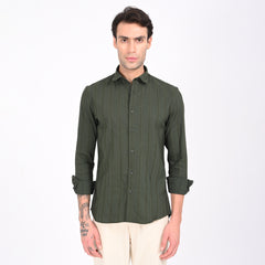 Classic Jacquard Stripe Shirt