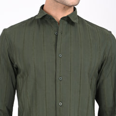 Classic Jacquard Stripe Shirt