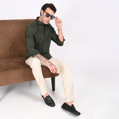 Classic Jacquard Stripe Shirt