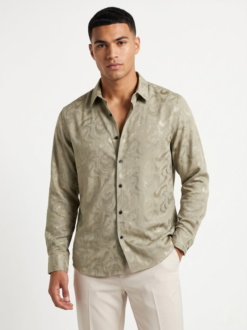 Men’s Paisley Party Wear Shirt