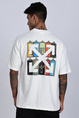 Spray Can Oversized Printed T-Shirt